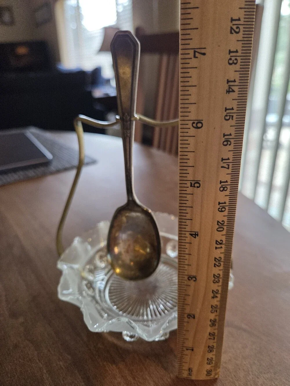 English Silver-plated Jam Server With Spoon